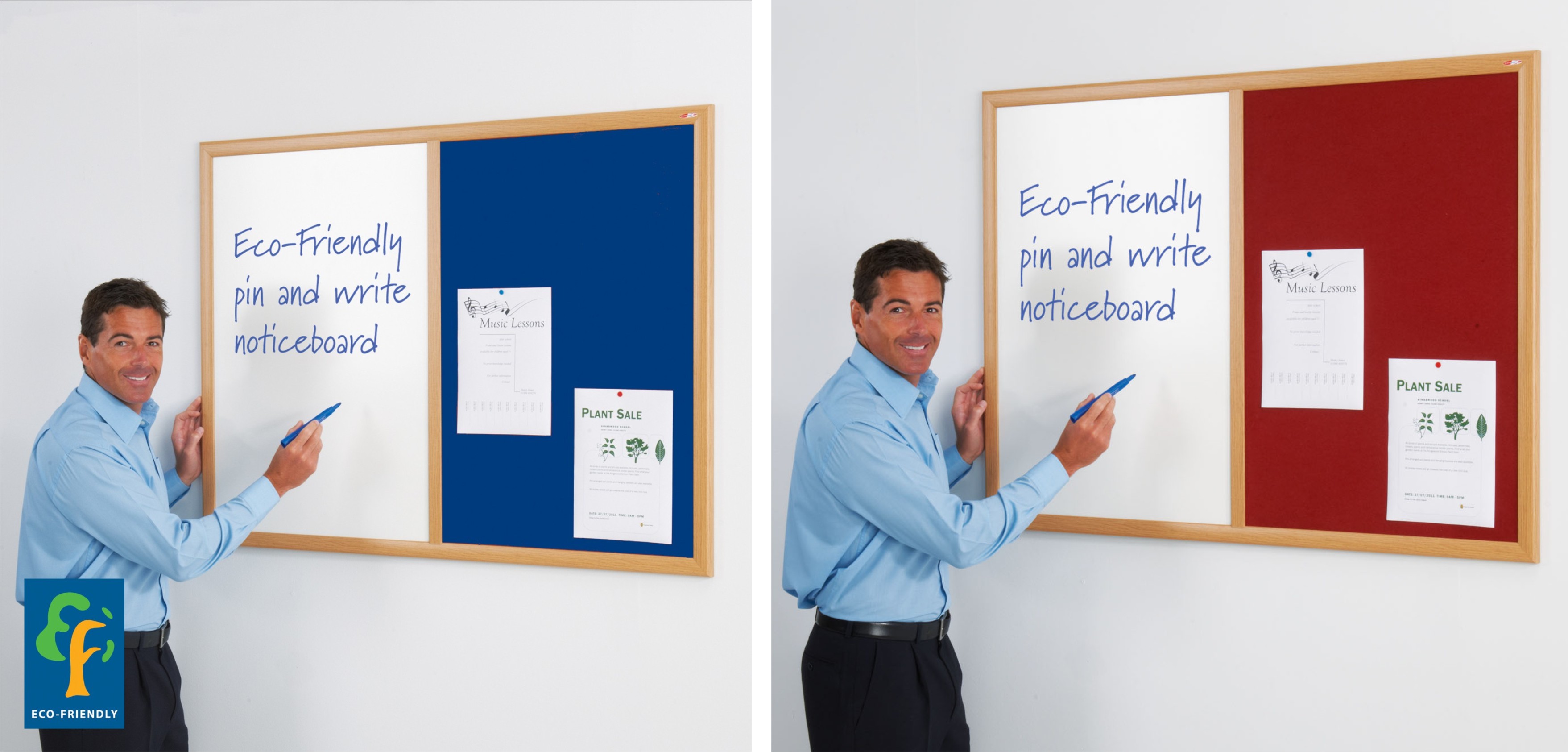 Eco Friendly Dual Noticeboards